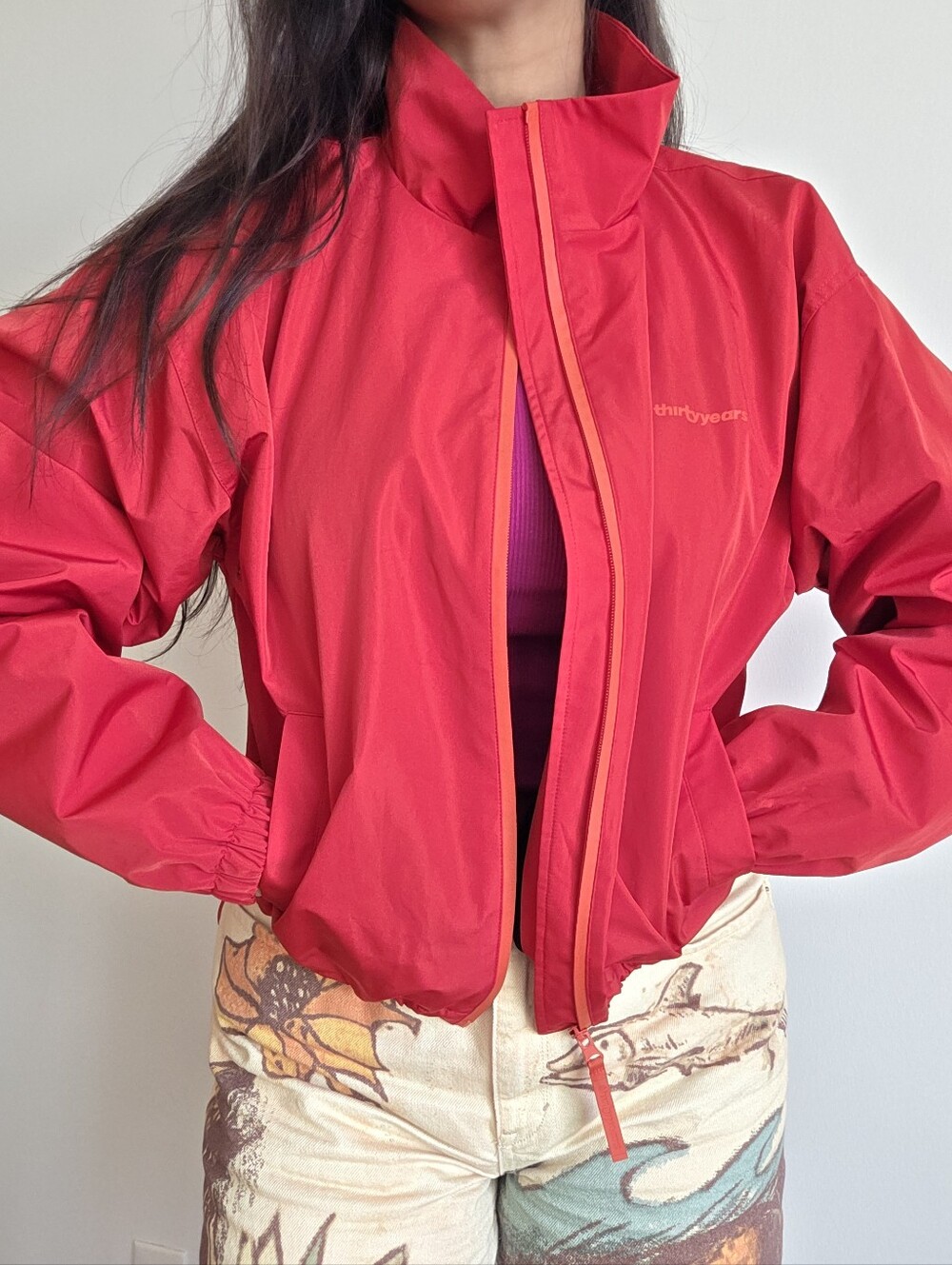 Thirty Years Element Windbreaker In Chili Red